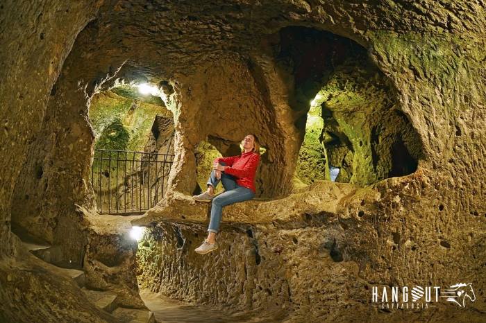 One of the ventilation shafts in Derinkuyu Underground City