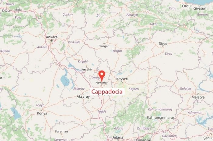 Where is Cappadocia? Cappadocia location map Turkey