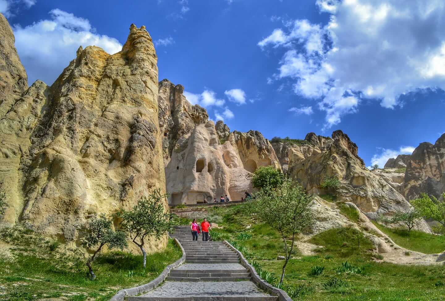 Panoramic view of Göreme National Park with its unique geological features