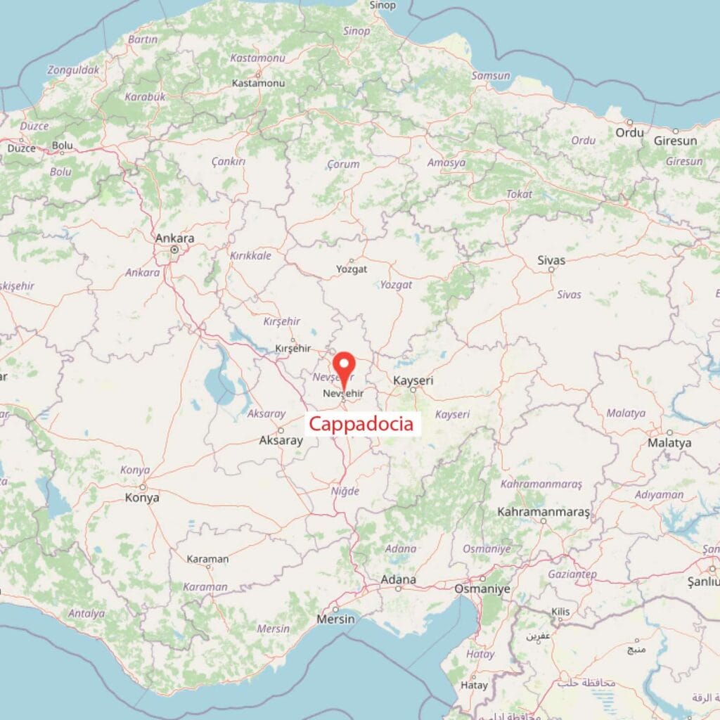 Where Is Cappadocia? Cappadocia Location Map Turkey