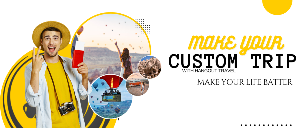 Yellow And White Modern Travel Banner 2 - Hangout Cappadocia Travel